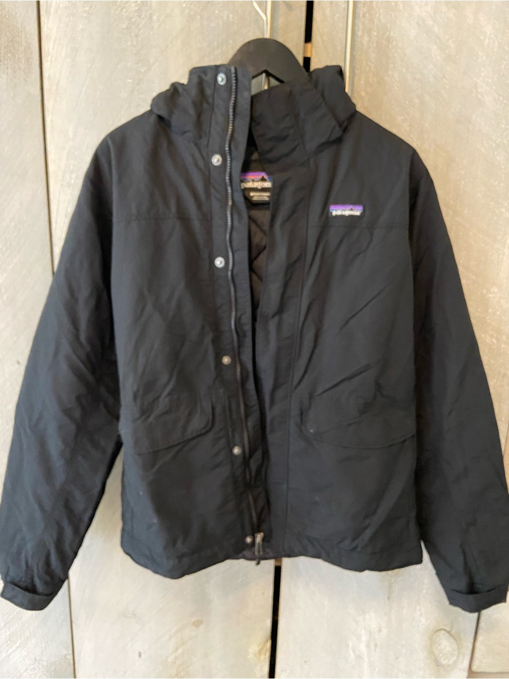 Patagonia Black Hooded Puff Jacket